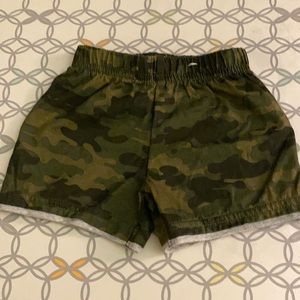 Camo Print Shorts. Size 0-3 Months
